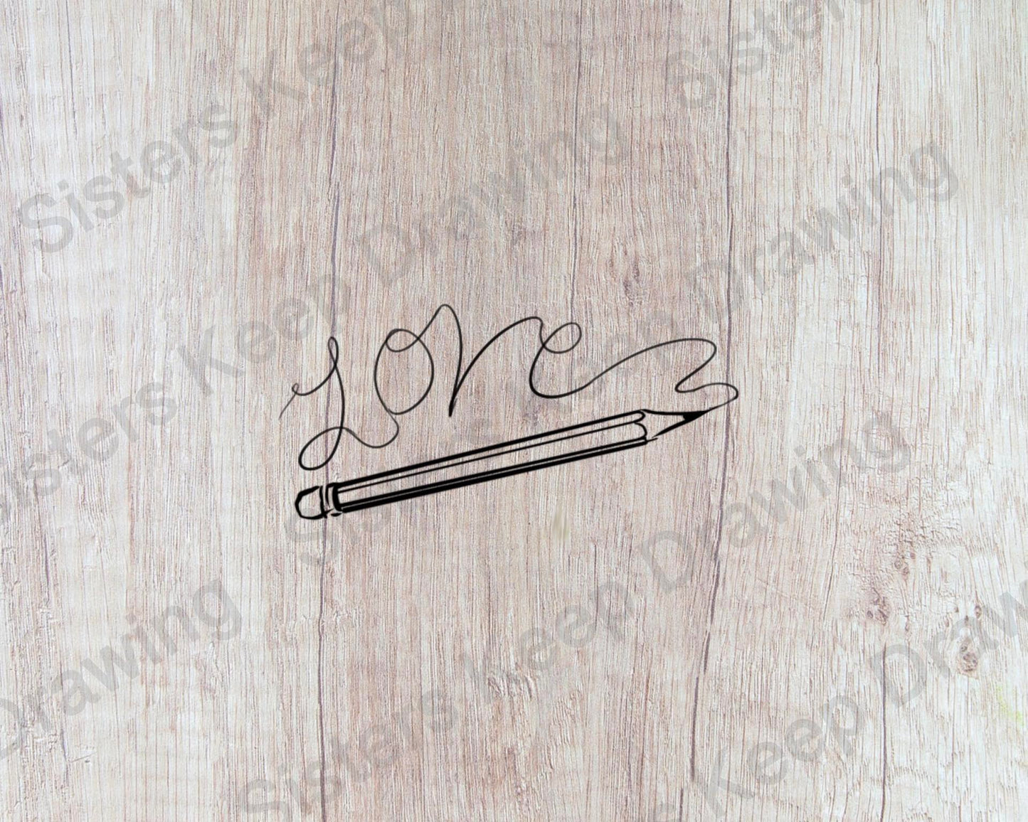 Love - Pencil Scribbles - Teacher Inspired -Tattoo Transparent Permission PNG