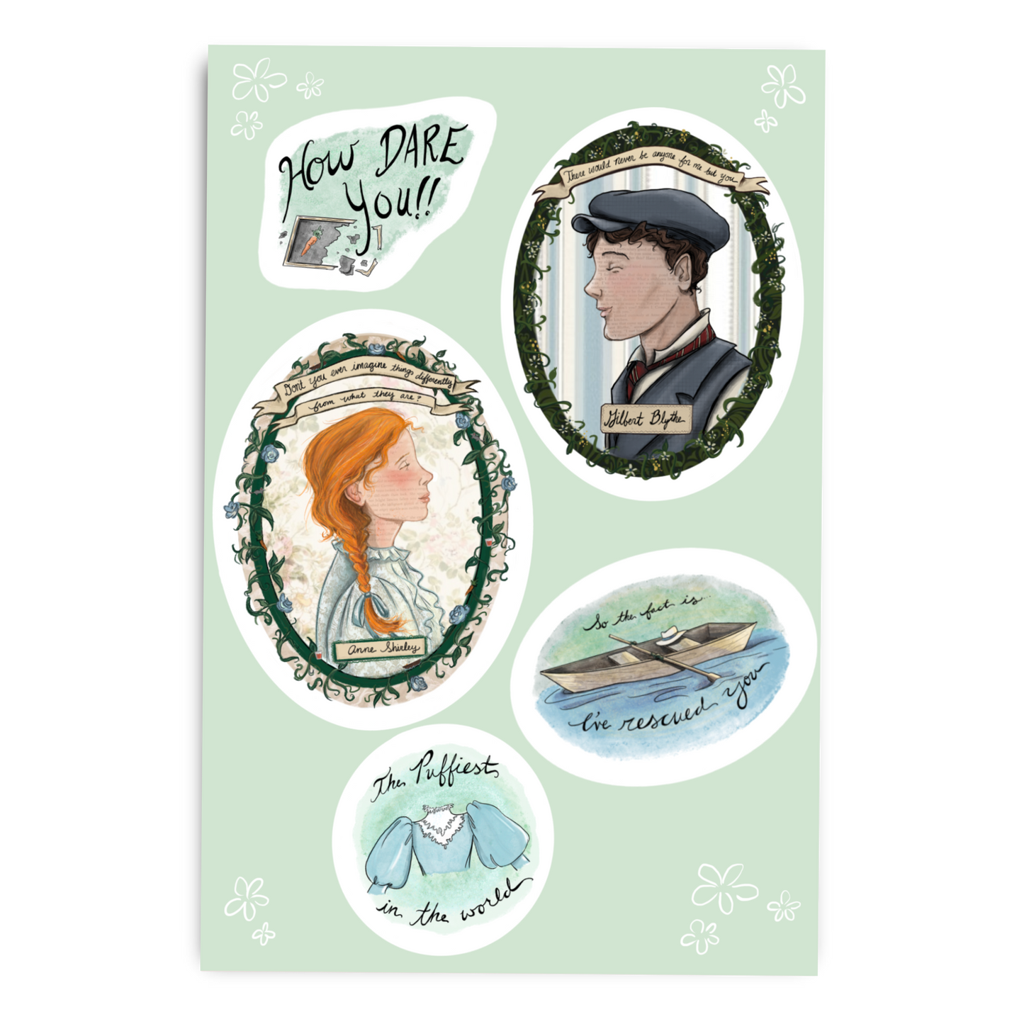 Anne of Green Gables Sticker Sheet