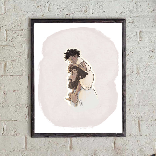 Jesus with Child- Begin with the Bible - Bible Print