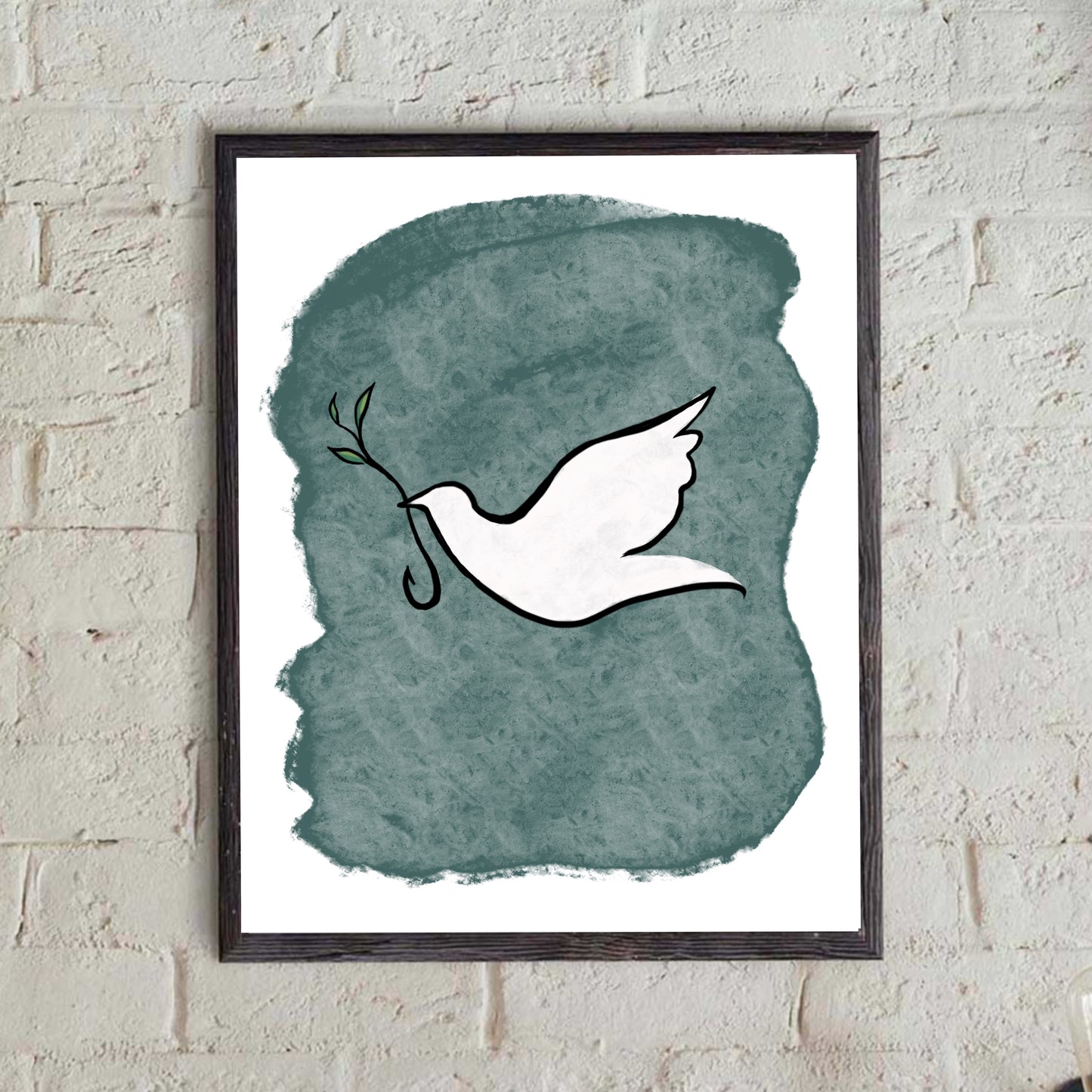 Dove with Fish Hook Print - Fisher's of Men - The Chosen Inspired Bible Print