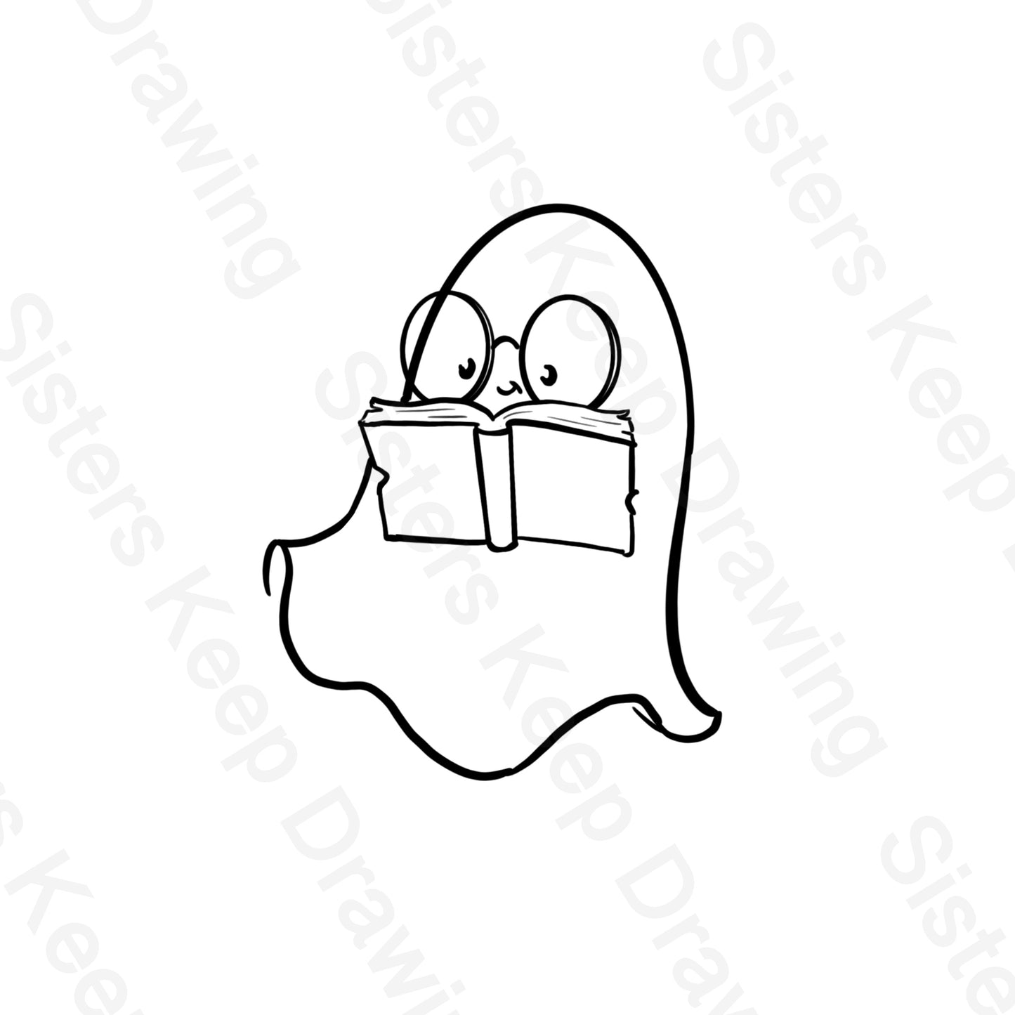 Ghost Reading a Book Transparent Tattoo Permission PNG