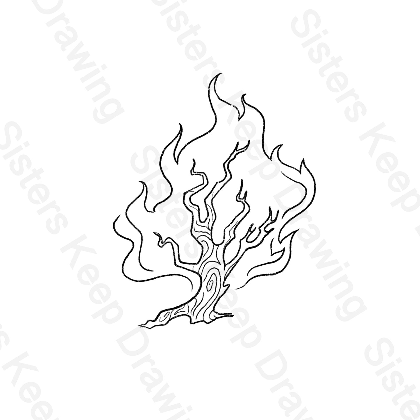 Burning Bush- Tattoo Transparent PNG