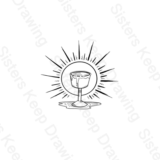 My cup overflows/sun -Tattoo Transparent PNG