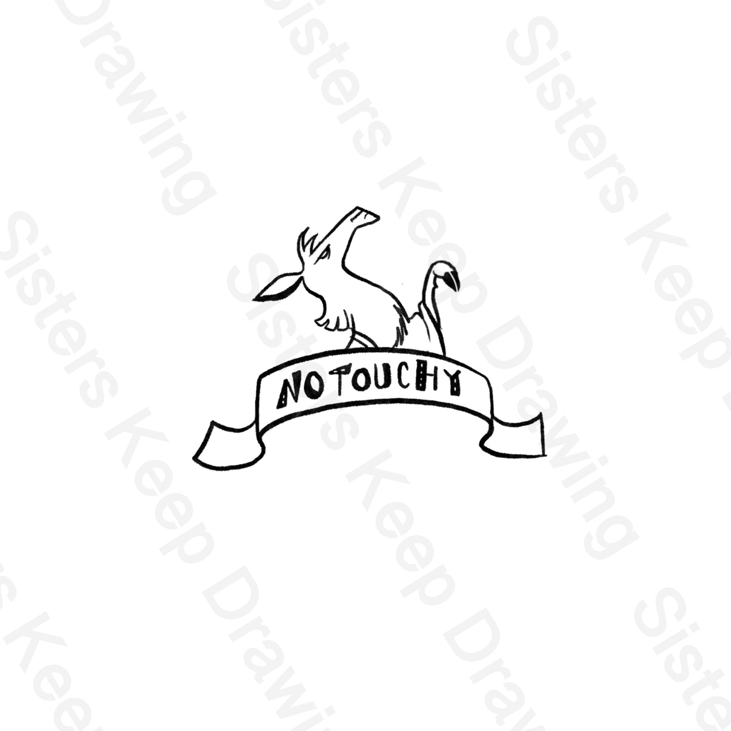 No touchy -Tattoo Transparent Permission PNG- instant download digital printable ar