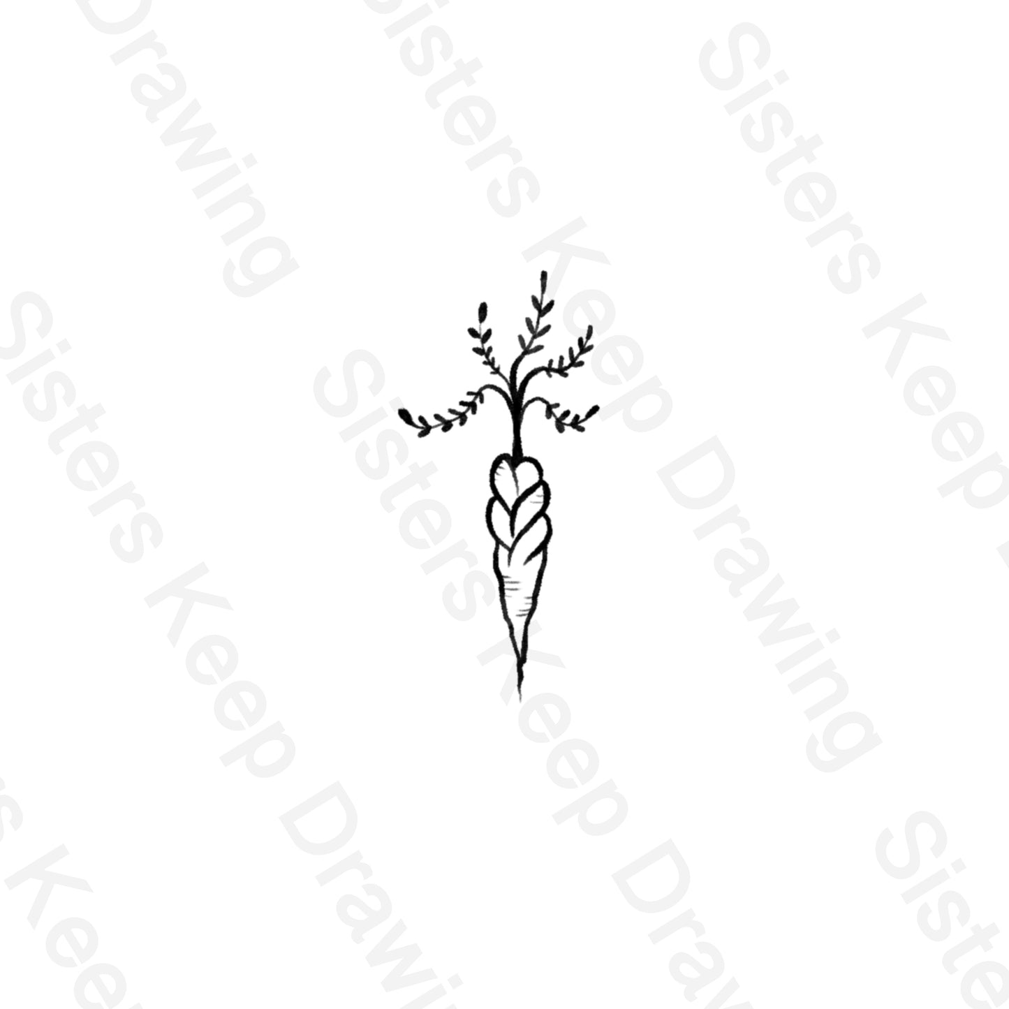 Braid carrot Anne of Green Gables - Tattoo Transparent PNG