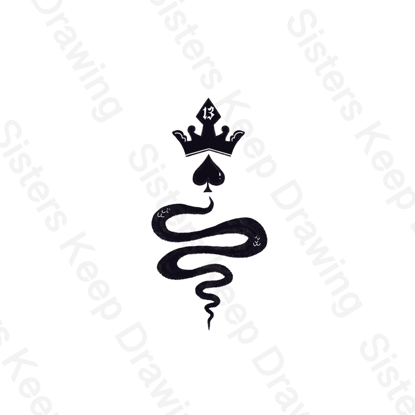 Crown snake -Taylor Swift Inspired tattoo - Tattoo Transparent Permission Pto