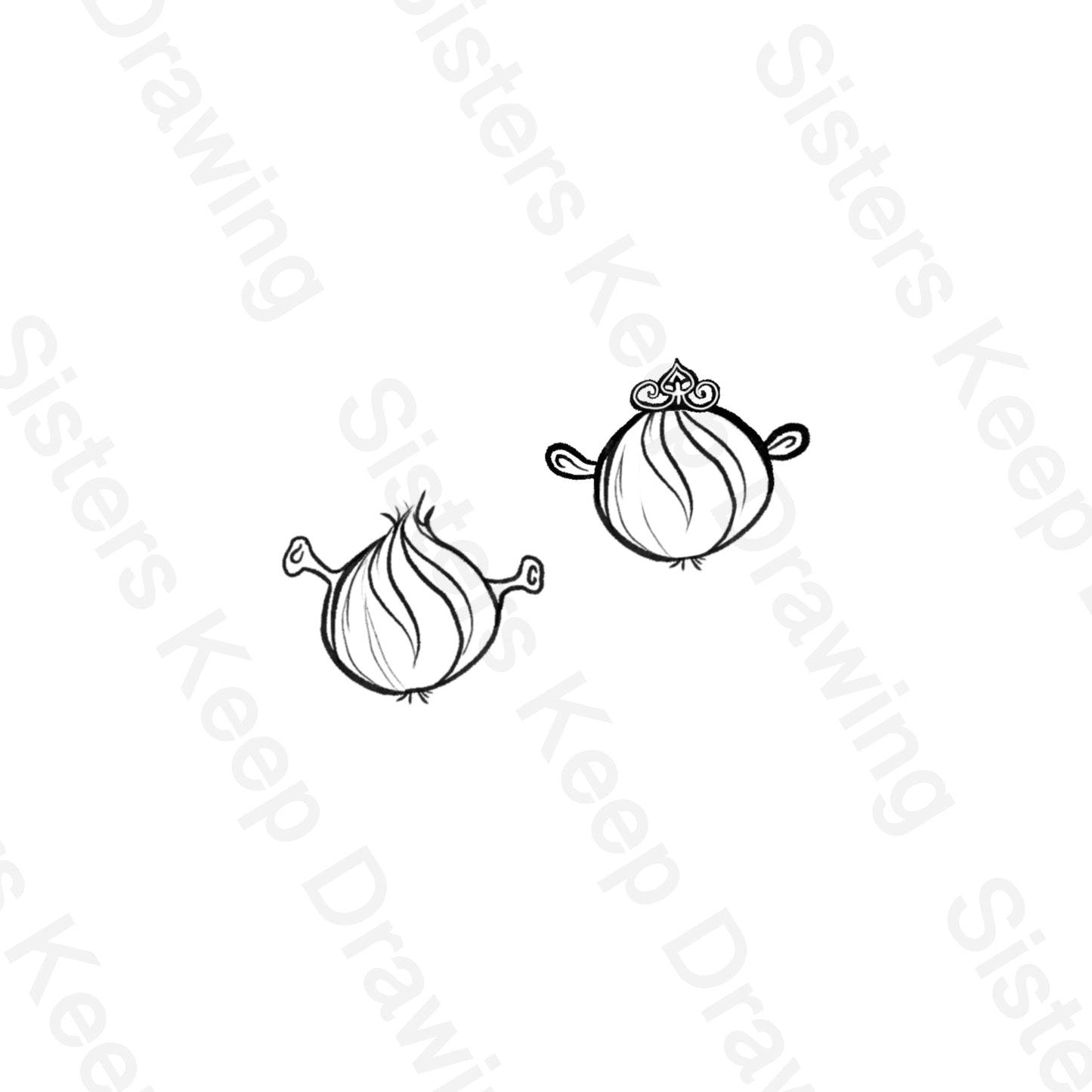 Shrek onions - Tattoo Transparent Permission PNG- instant download digital printable artwork