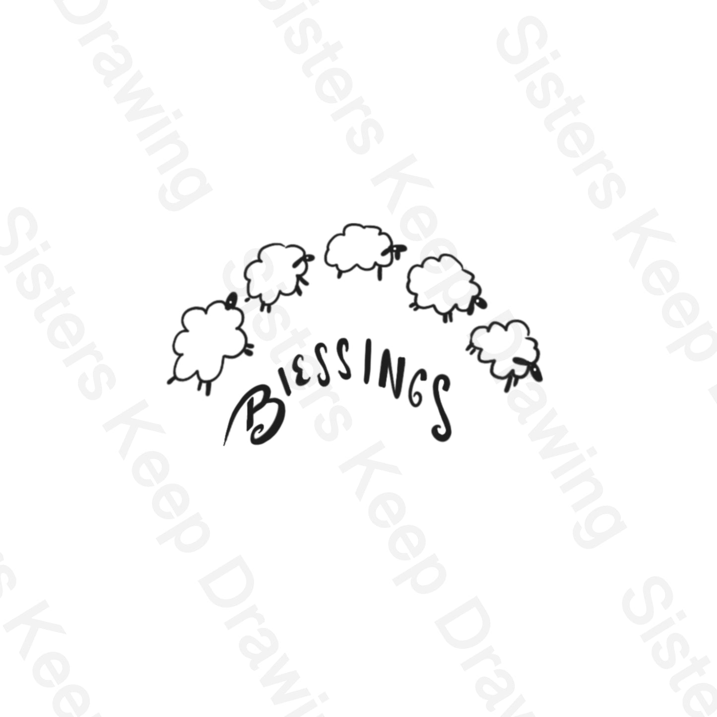 White Christmas Count your blessings Tattoo Transparent Png