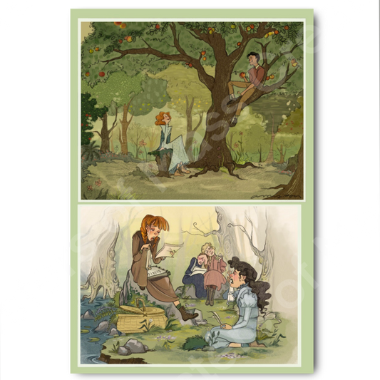 Anne of Green Gables scenes -Sticker Sheet
