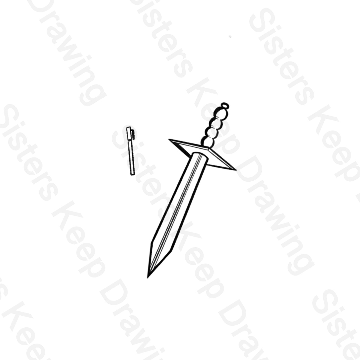 Percy jackson pen and Annabeths knife - Tattoo Transparent Permission P