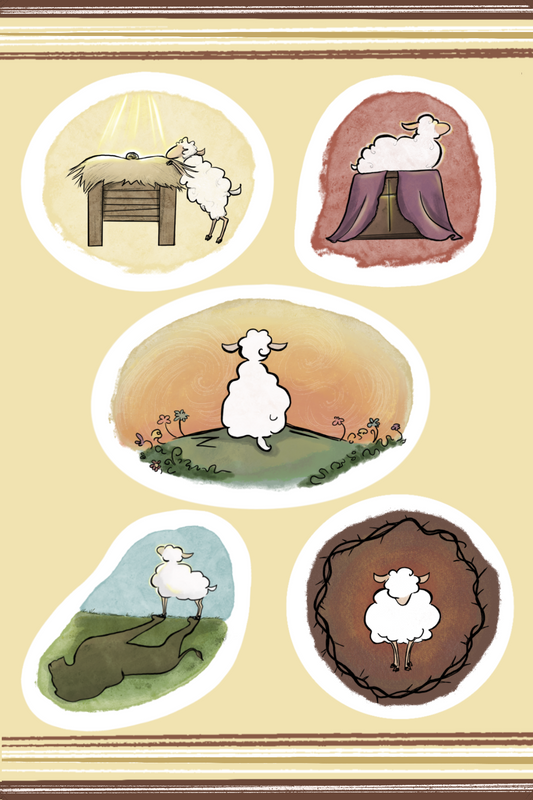 Little Lamb Sticker Sheet