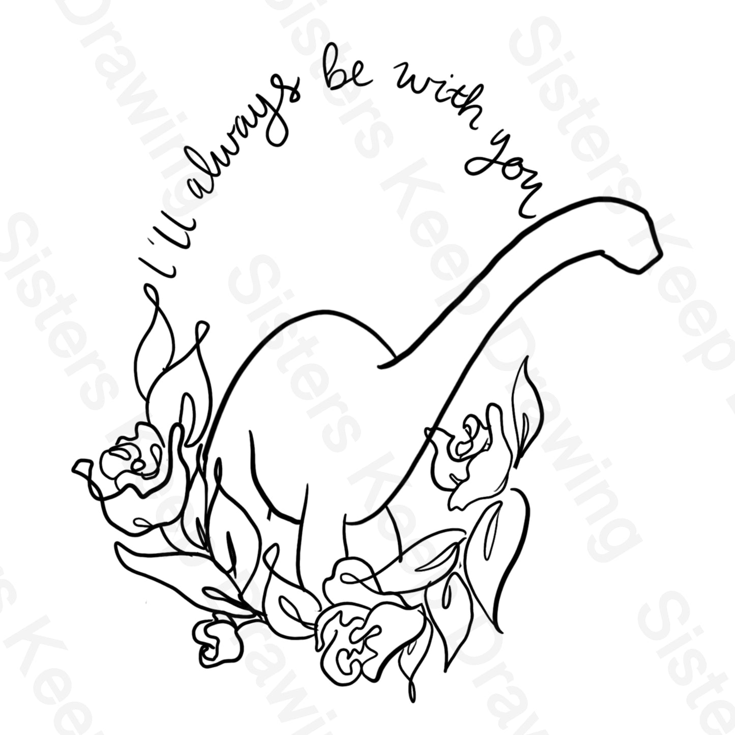 Longneck - I'm Always With You - Land Before Time Tattoo Transparent Permission PNG