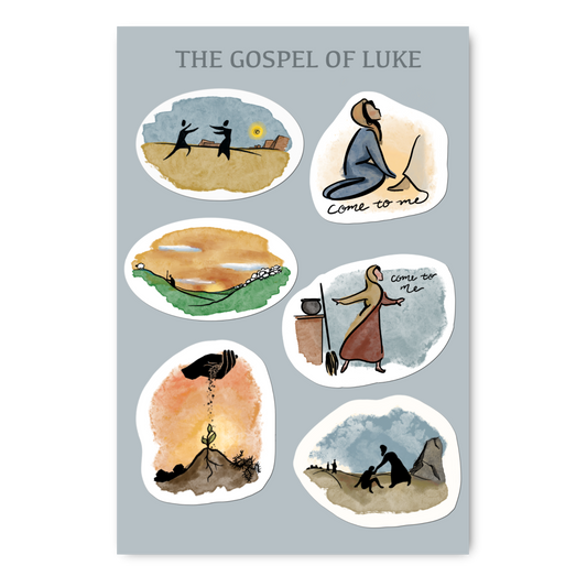 The Gospel of Luke Bible Sticker Sheet