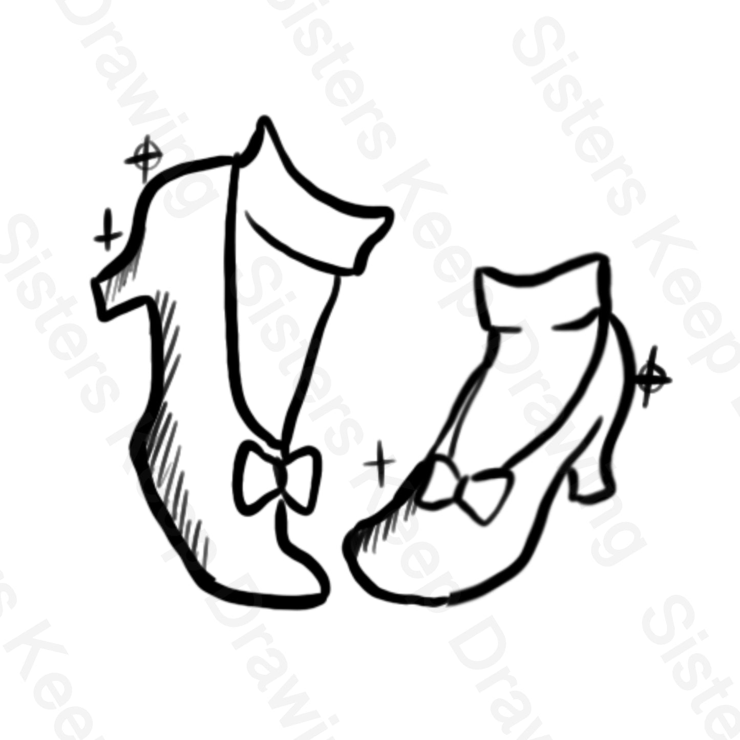 Ruby Red Slippers - Oz - Tattoo Transparent Permission PNG