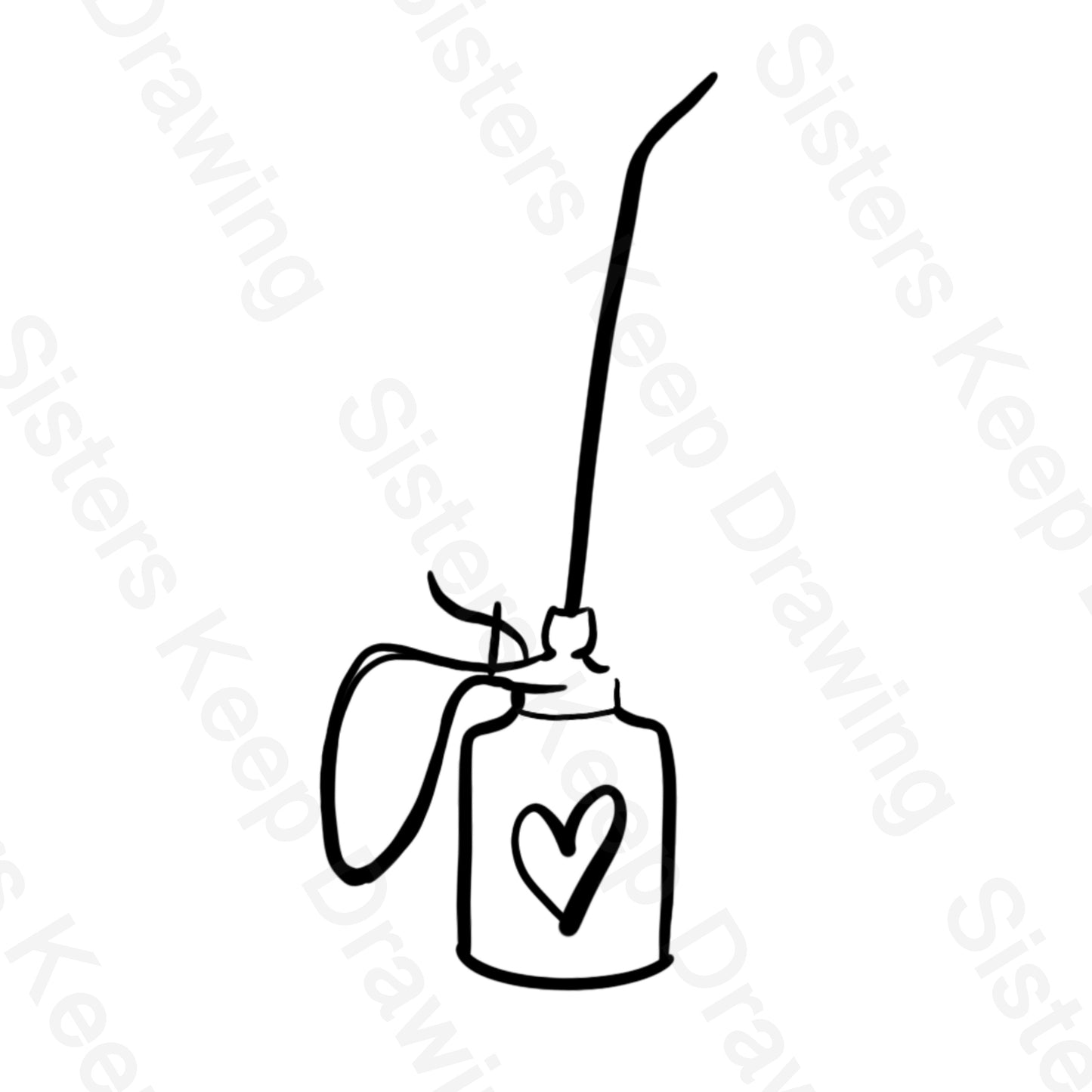 Tin Man's Oil Can with a Heart - Oz - Tattoo Transparent Permission PNG