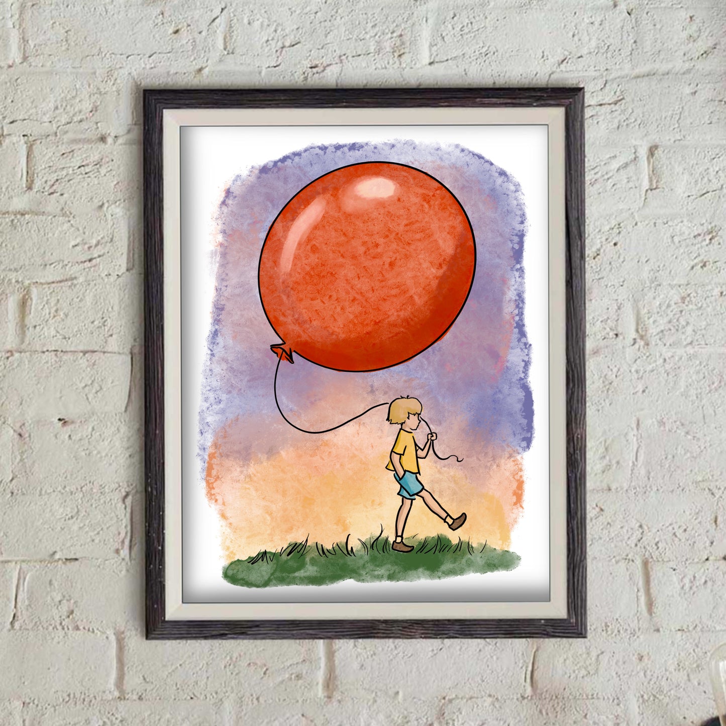 Christopher Robin with a Balloon - Pooh print