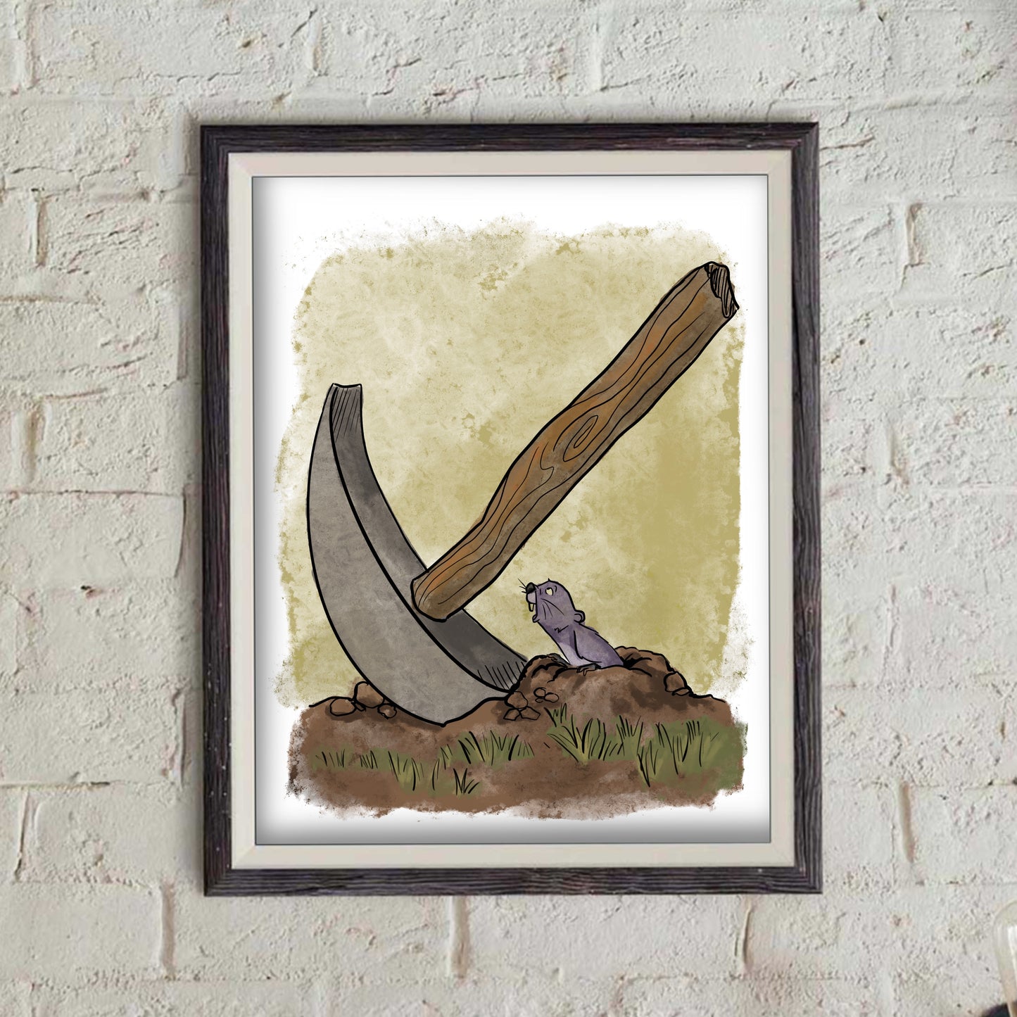 Gopher with a Pickaxe - Pooh print