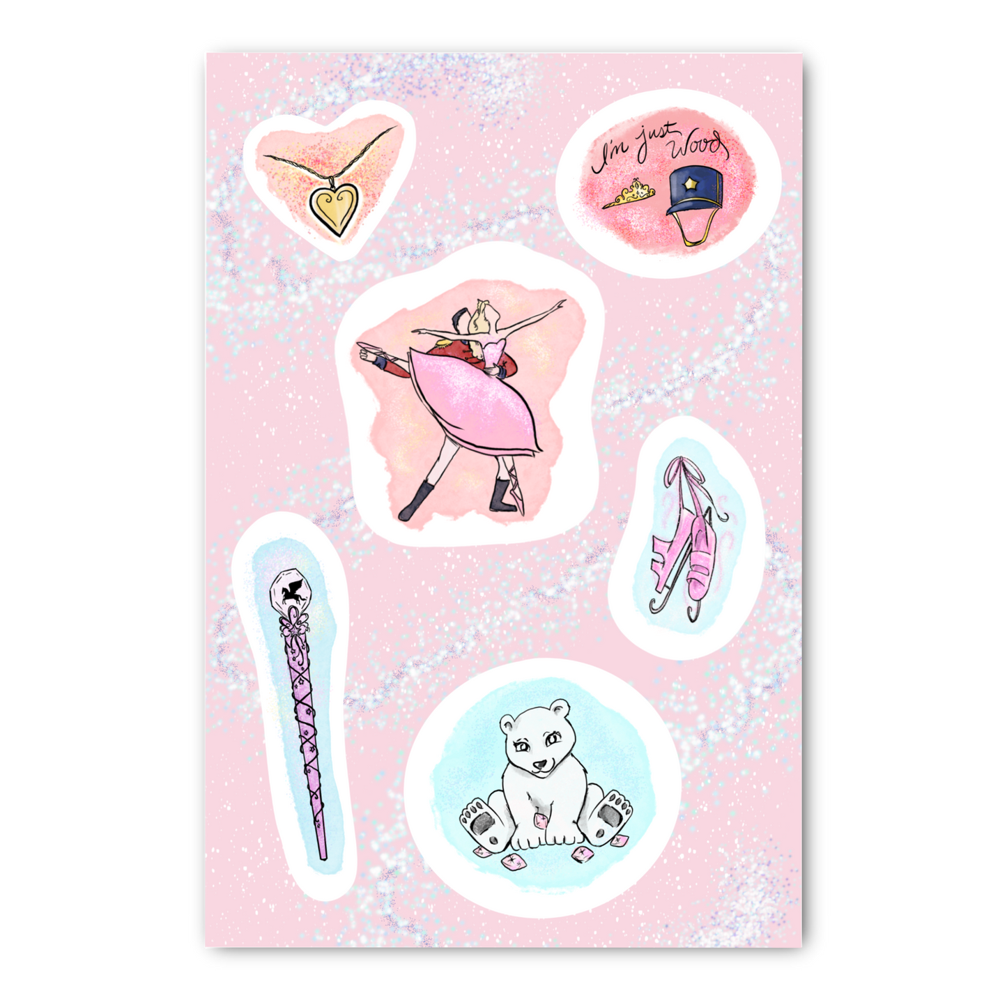 Barbie Nutcracker & Magic of Pegasus inspired Sticker Sheet