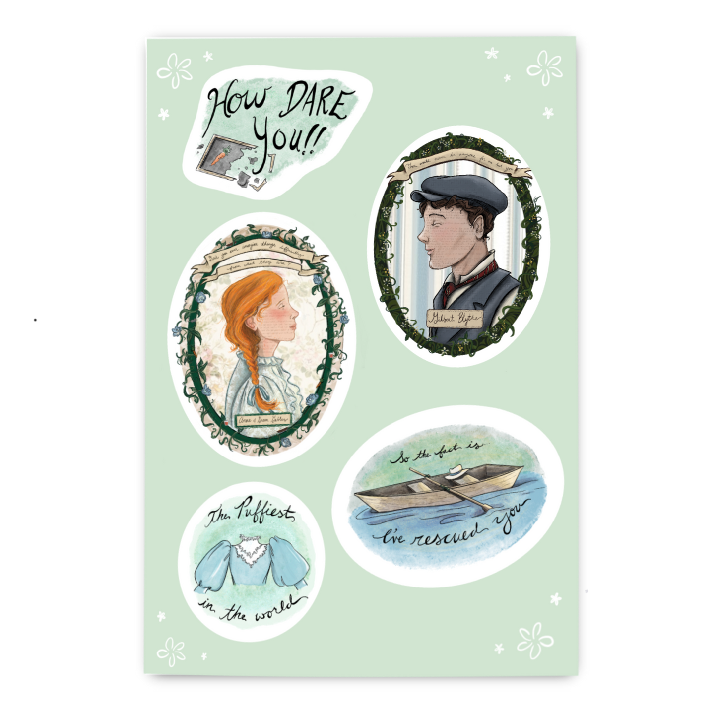 Anne of Green Gables Sticker Sheet