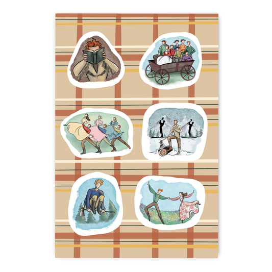 Seven Brides for Seven Brothers Inspired Sticker Sheet