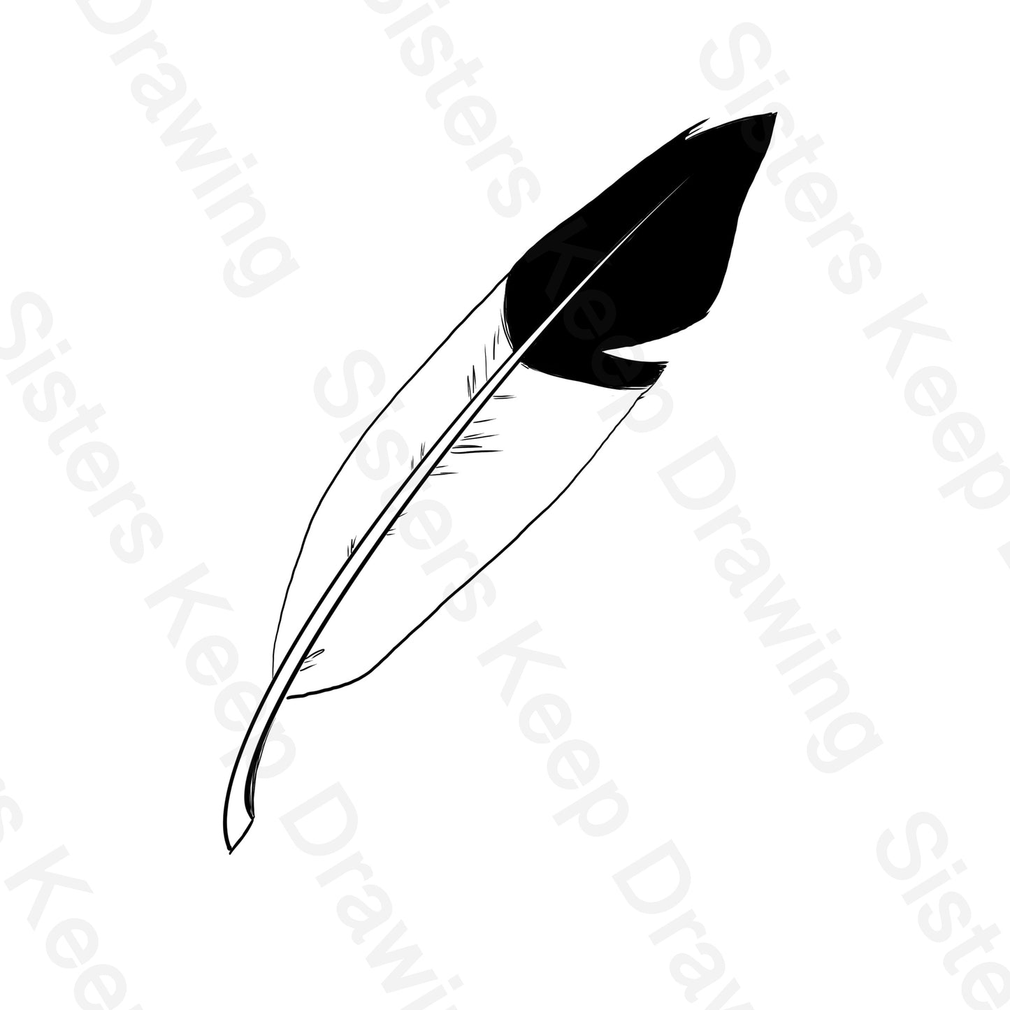 Rain's Feather- Spirit Inspired Tattoo Transparent PNG
