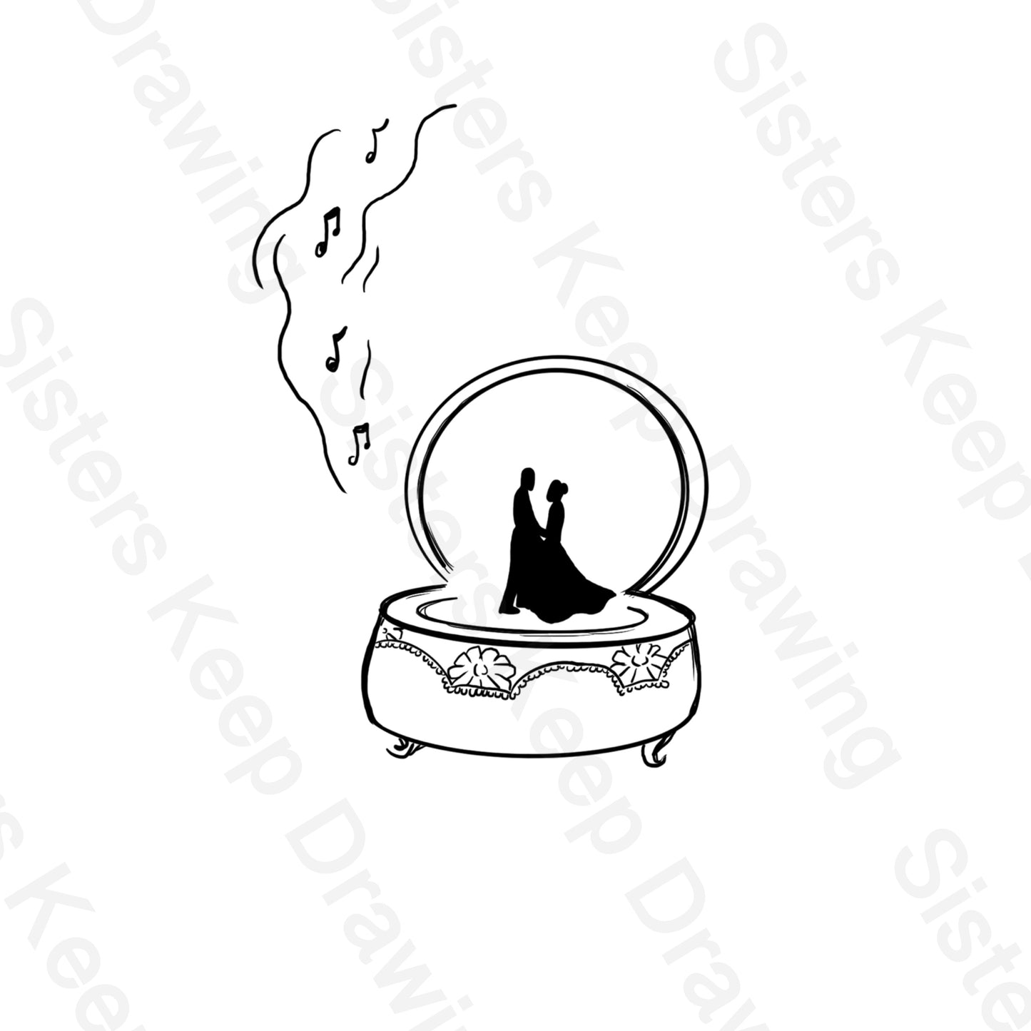 Playing music box - Anastasia Inspired Tattoo Transparent Permission PNG