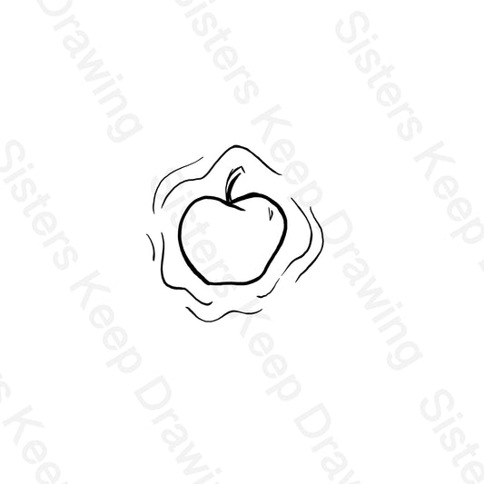 Poison Apple - Snow White inspired- Transparent Tattoo Permission PNG