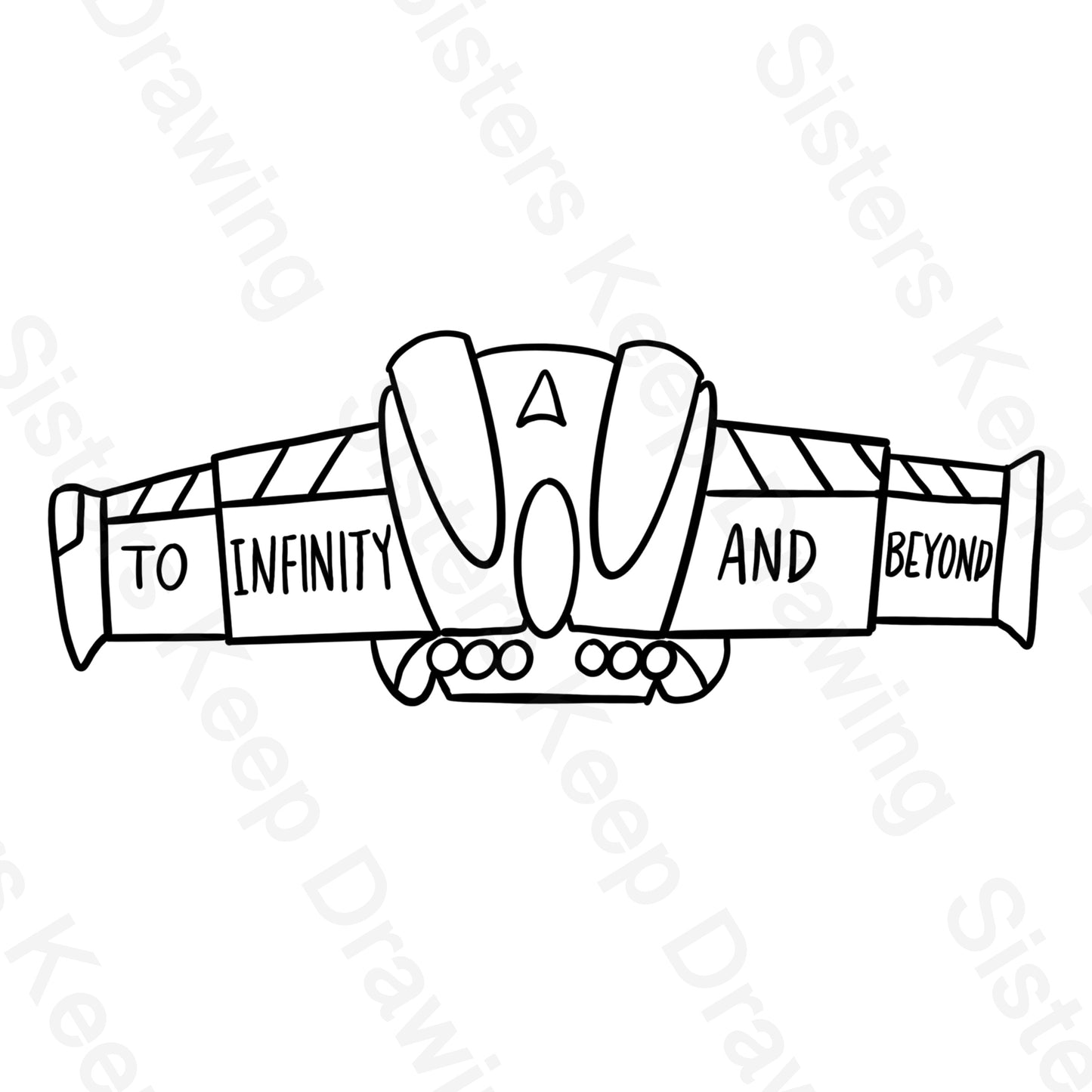 Buzz's Wings - Tattoo Transparent Permission PNG- instant download digital printable artwork