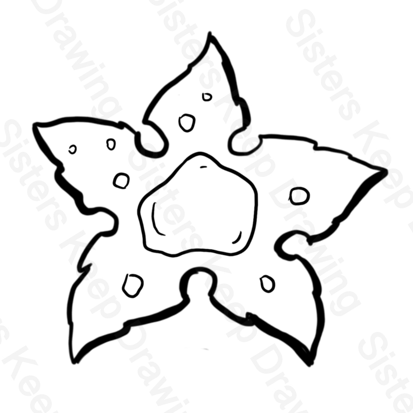 Treestar with Dew Drops - Land Before Time Tattoo Transparent Permission PNG