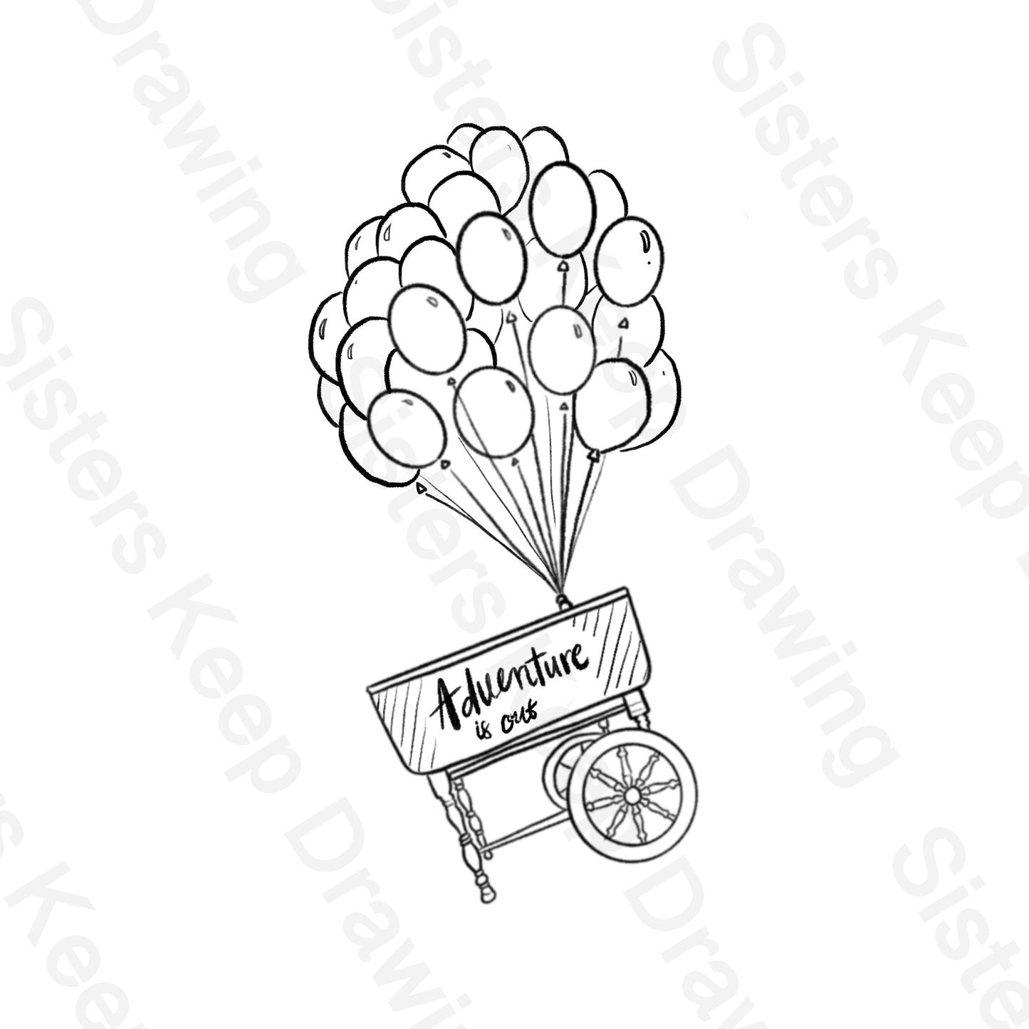 Adventure is Out There- Tattoo Transparent Permission PNG-