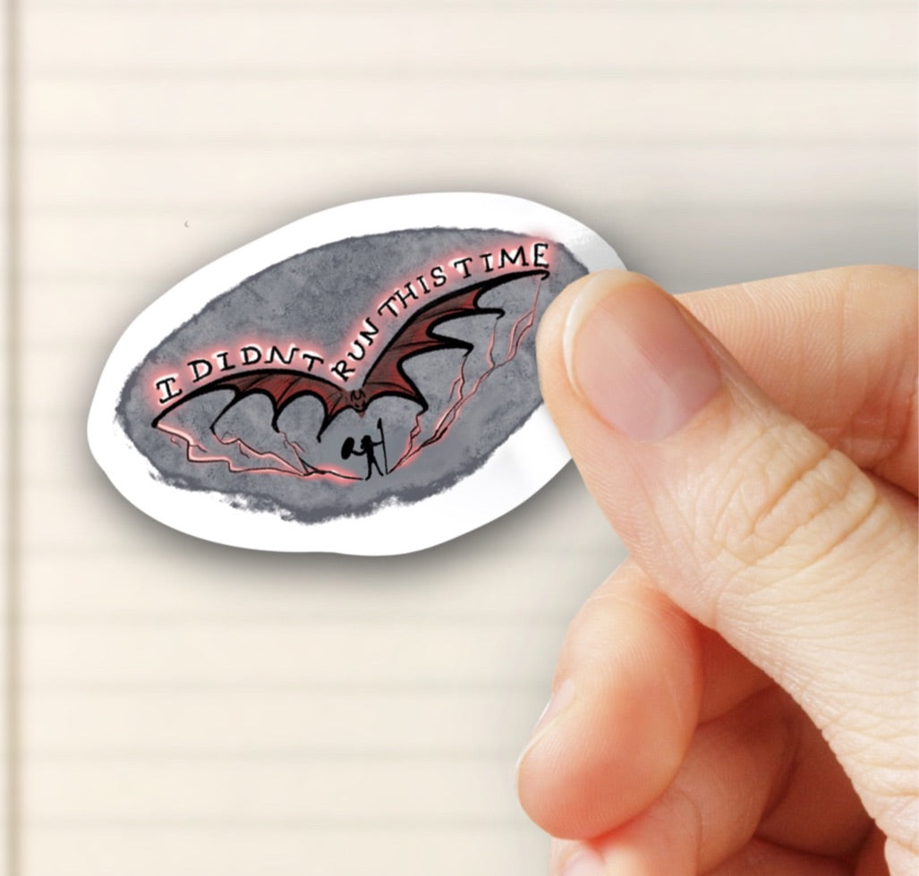 Eddie Standing Up to the Bats - Bubble free sticker