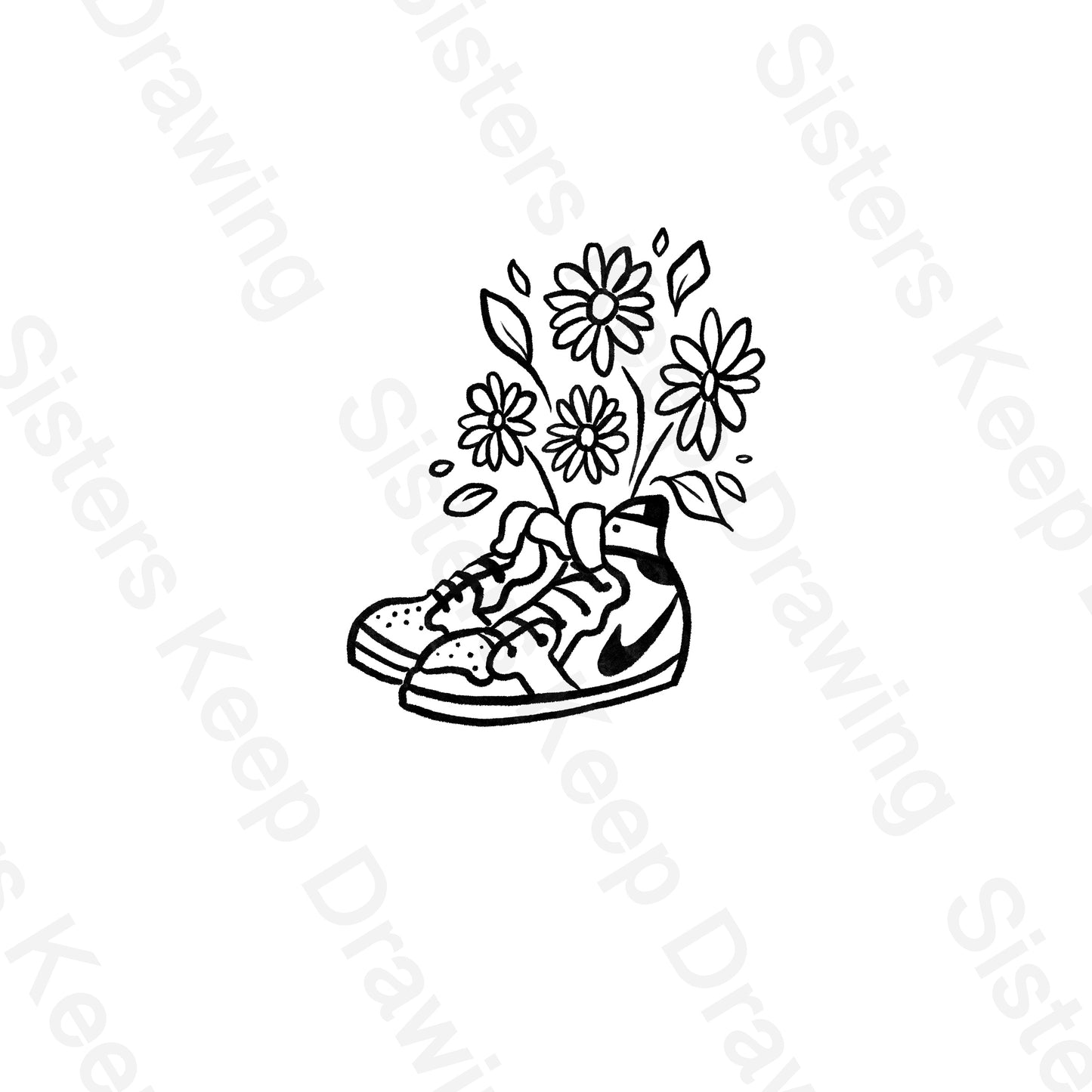 Spiderverse Flowers in shoes -marvel - Tattoo Transparent PNG