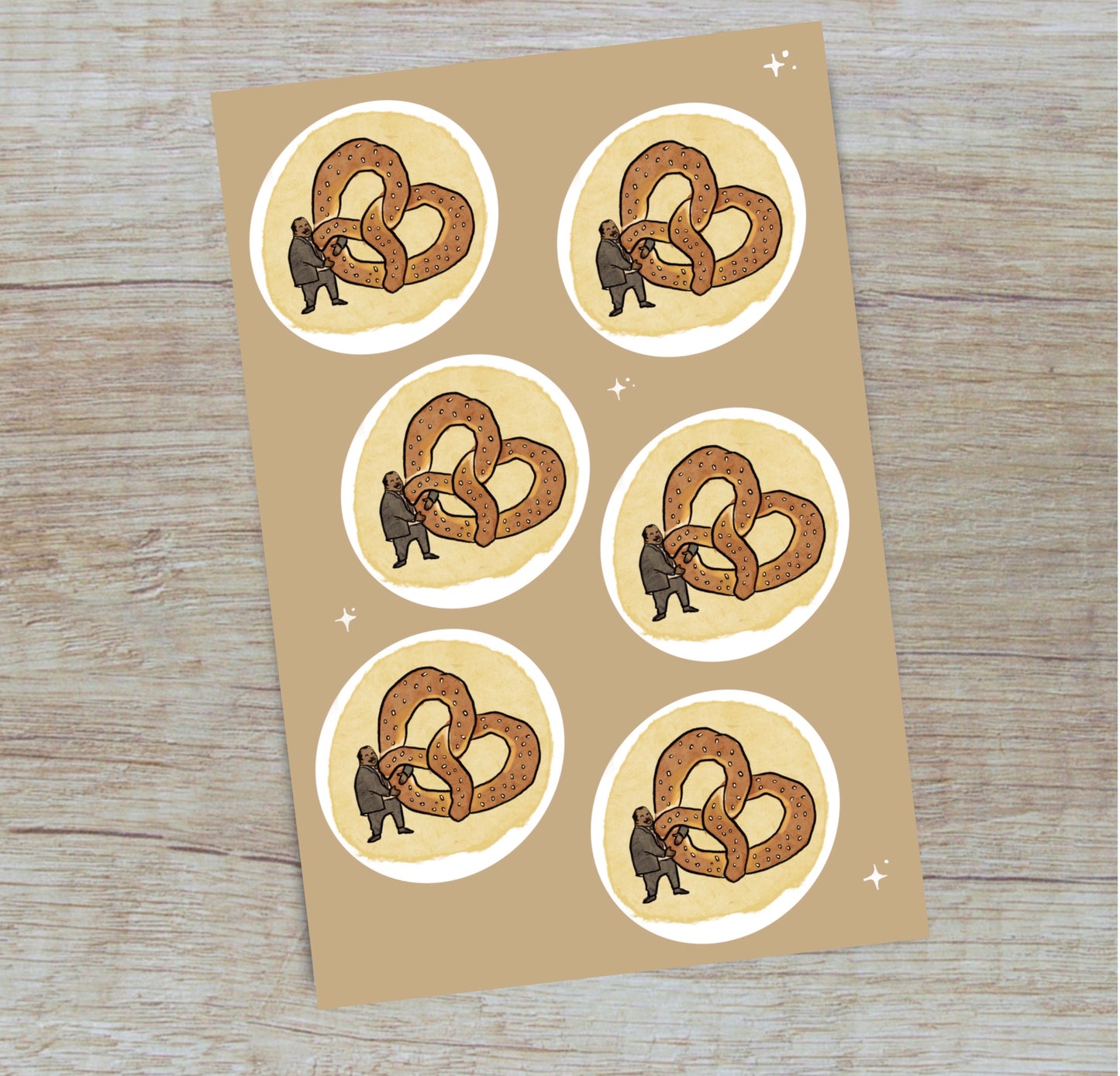 The Office Stanley with Pretzels Sticker Sheet