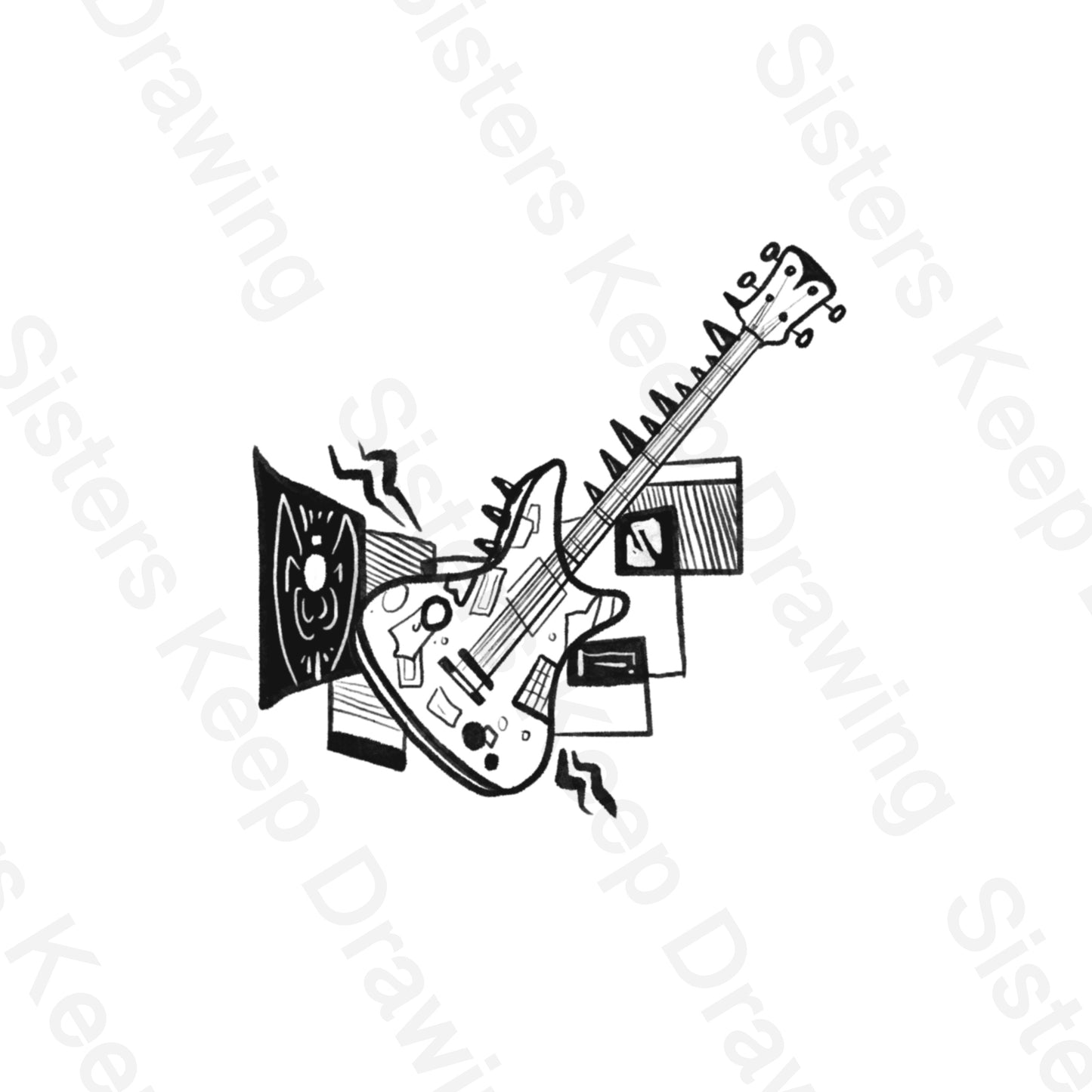 Hobbies guitar Spiderverse - marvel - Tattoo Transparent PNG