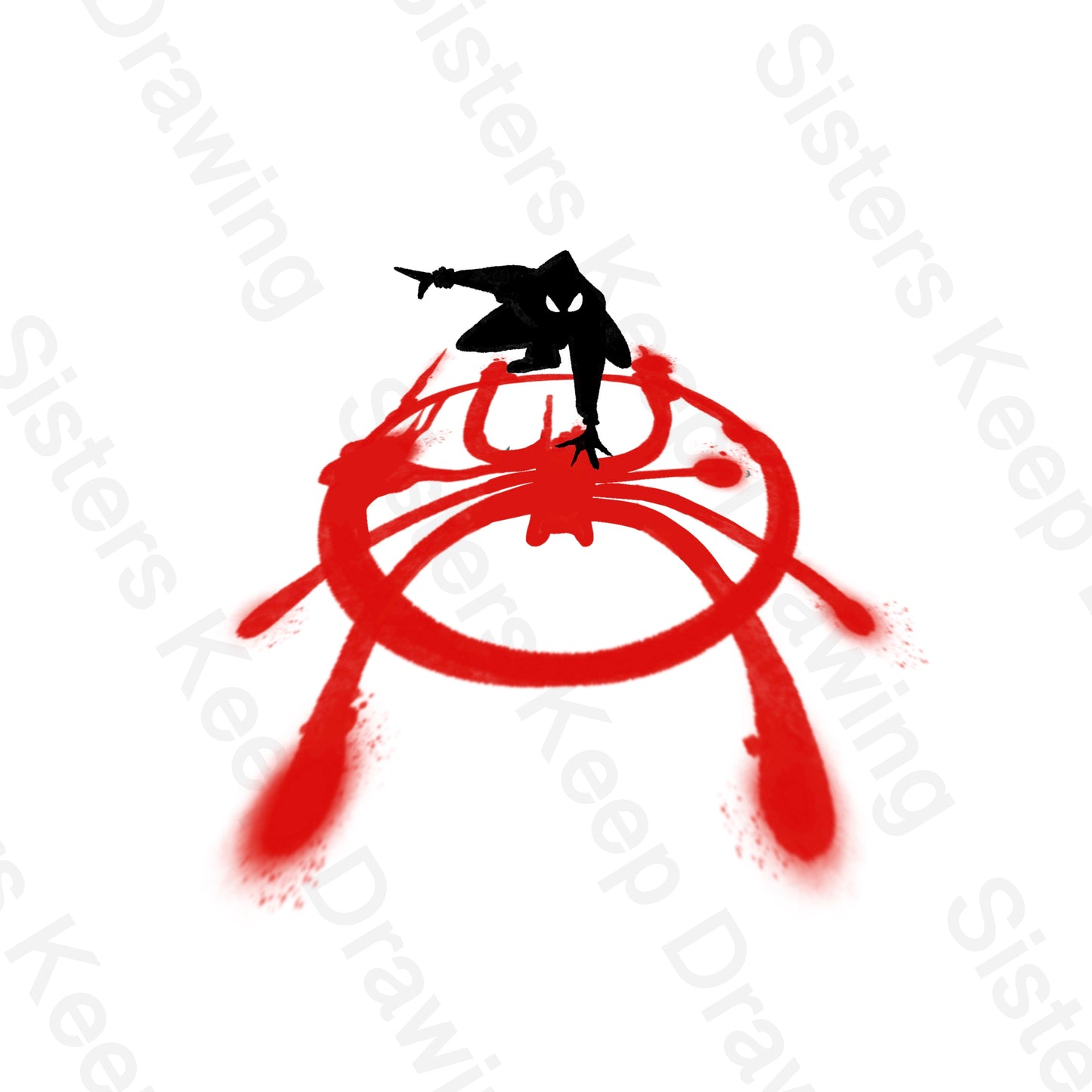 Spiderverse Miles on a logo -marvel - Tattoo Transparent PNG