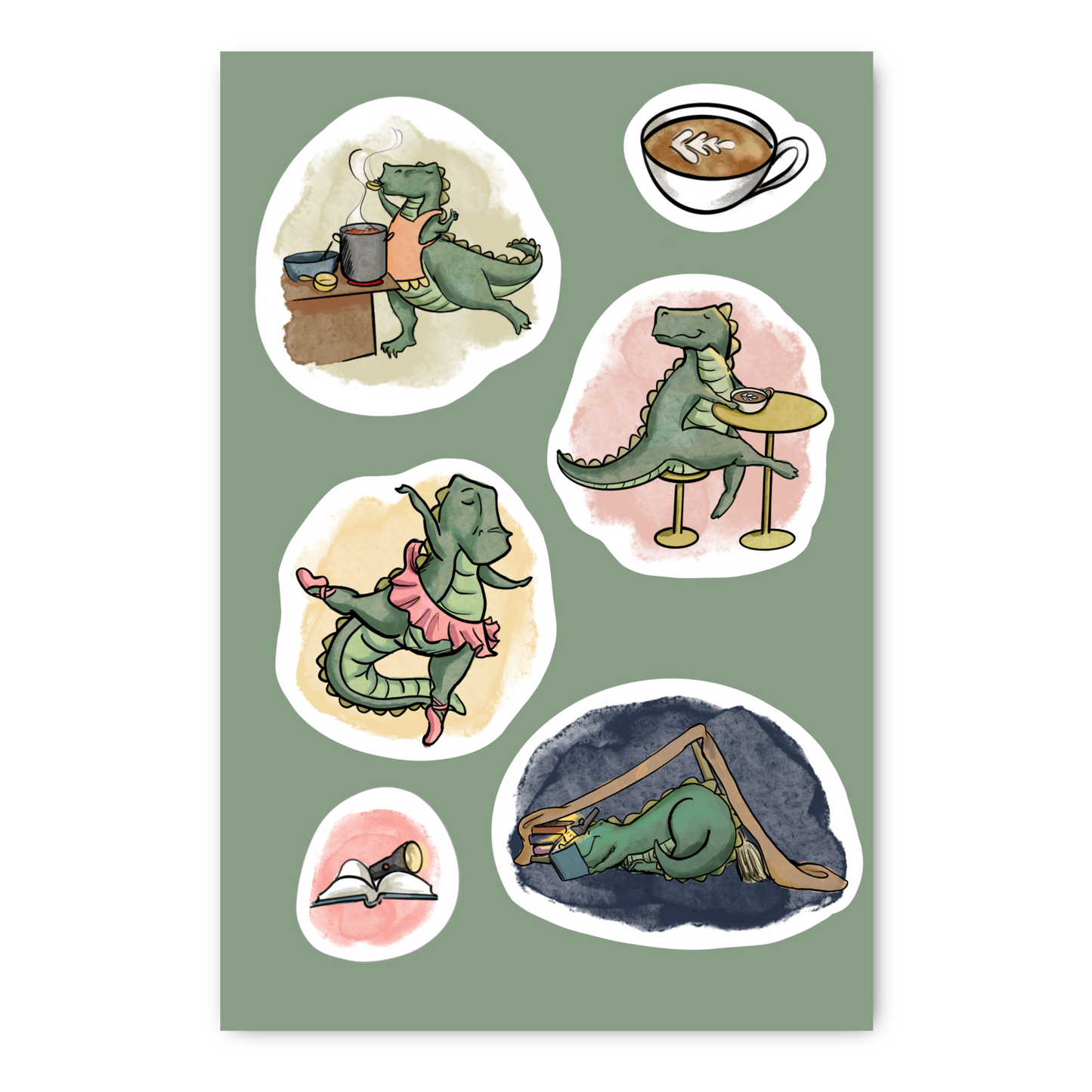 Tiny Dino Activities Sticker Sheet Part 3
