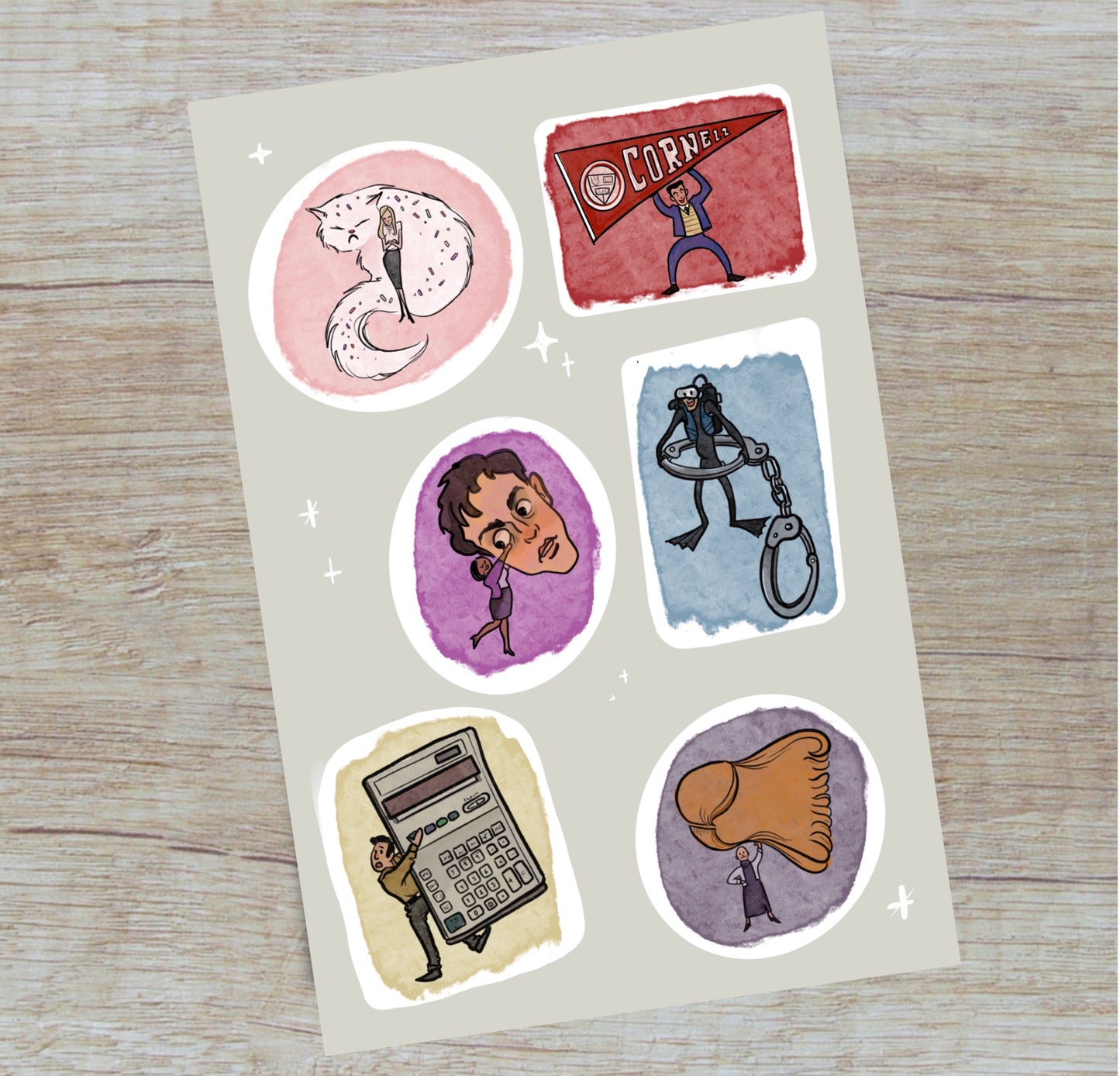 The Office side characters - Sticker Sheet