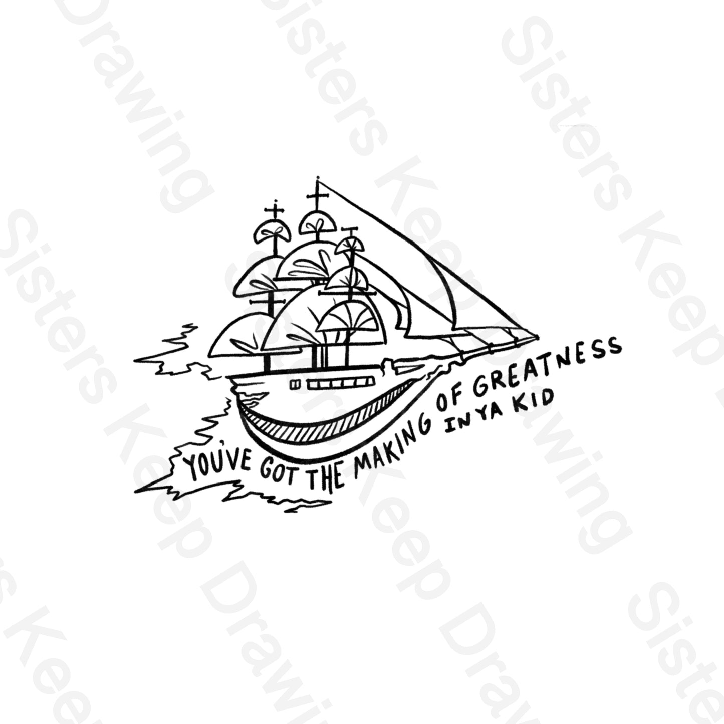 Ship- Treasure Planet Inspired Tattoo Transparent PNG