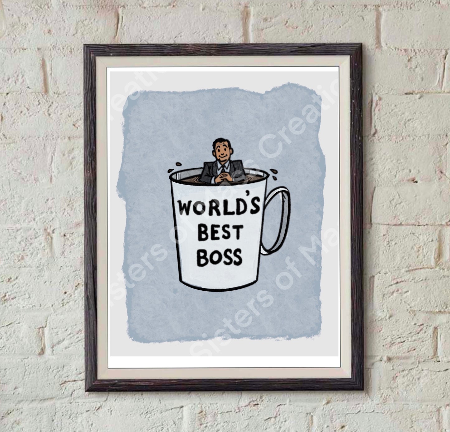 The Office- Worlds best boss mug Michael Print