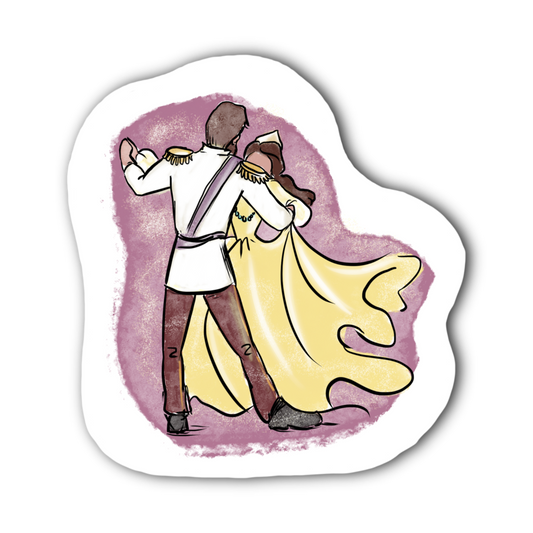 Dancing with her father - Anastasia Inspired Bubble free sticker N16