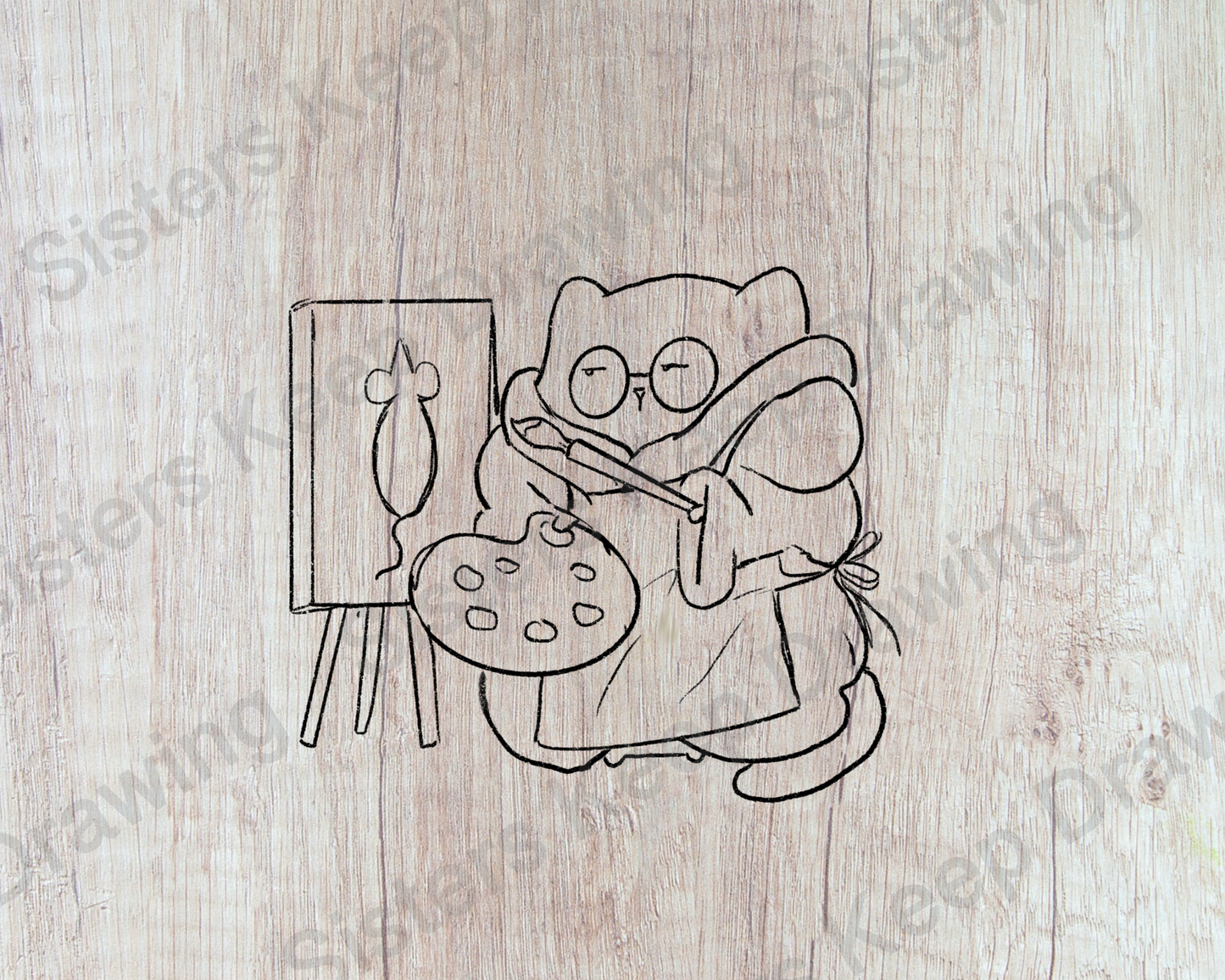 Introverted Cat. Painting- Tattoo Transparent PNG