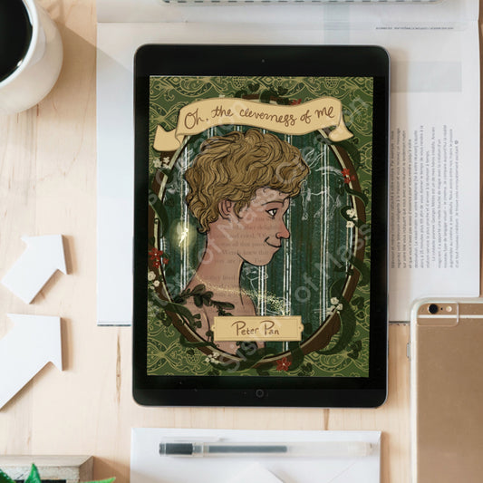 "Peter Pan" Portrait- instant download digital printable artwork