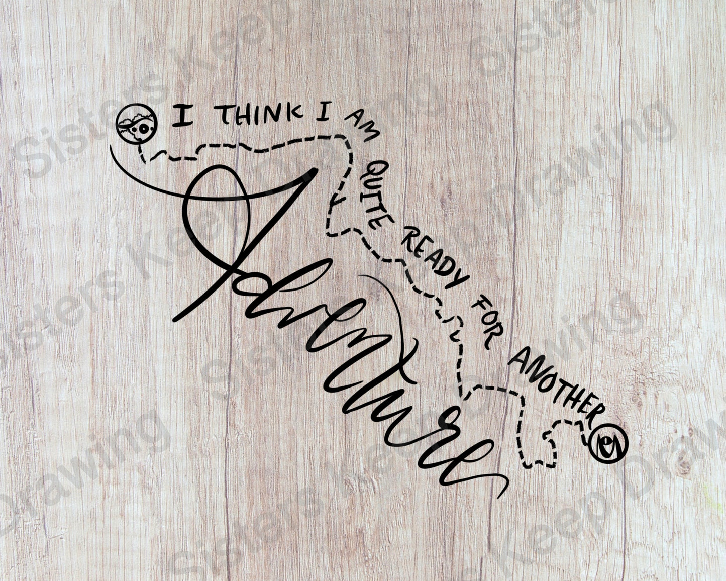 Bilbo's Quote - I Think I am Quite Ready For Another Adventure- Tattoo Transparent Permission PNG