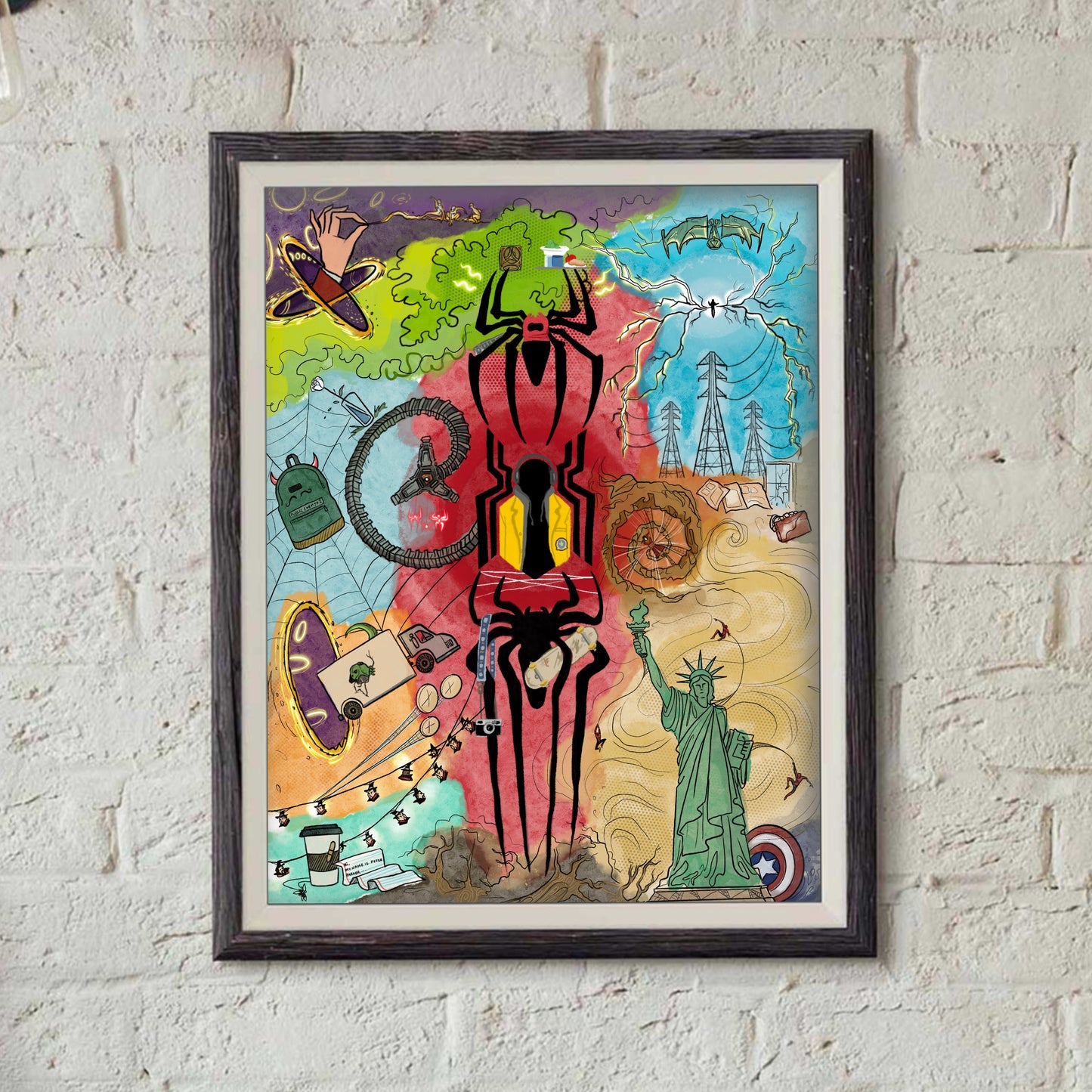 Spider Collage- Print