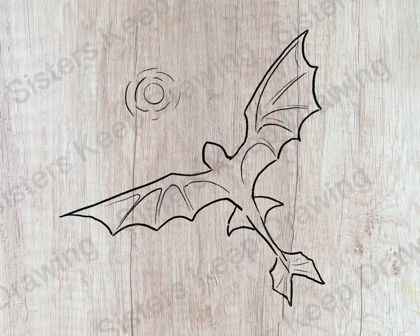 Dragon Flying in the Night- Tattoo Transparent Permission PNG