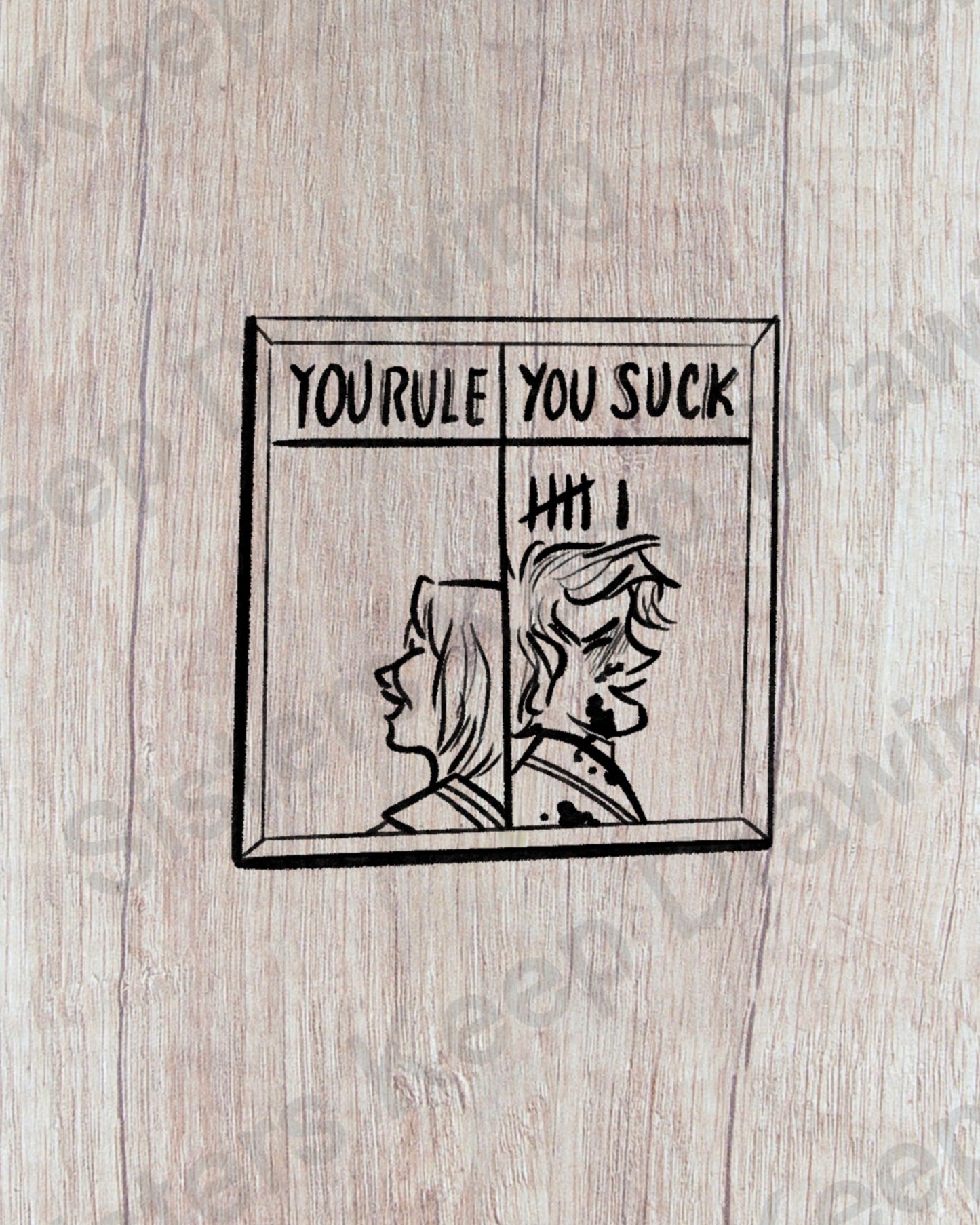 You Rule/You Suck board- stranger things-Tattoo Transparent PNG